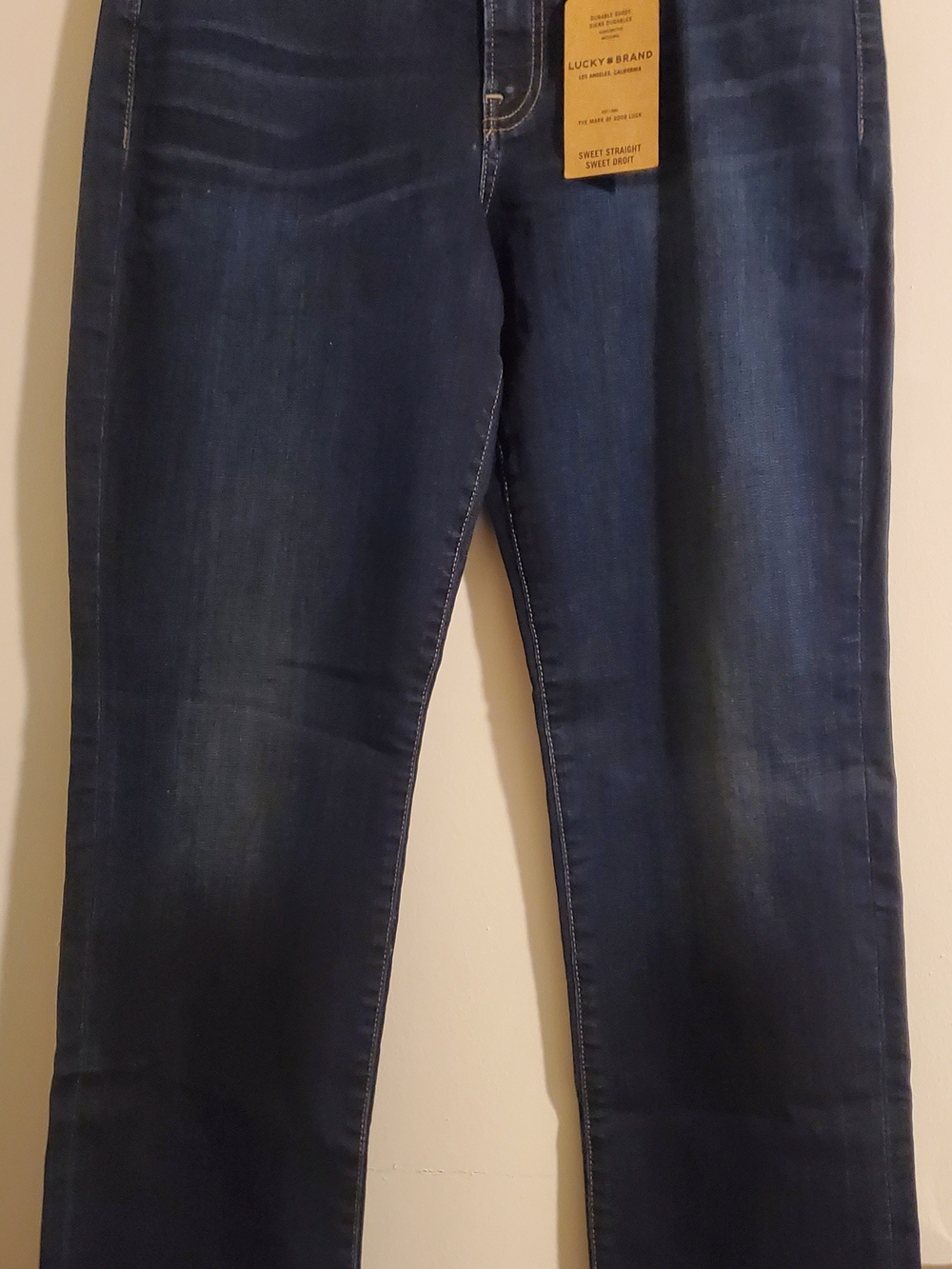 Lucky Brand Straight Leg Jeans in Deep Indigo Wash